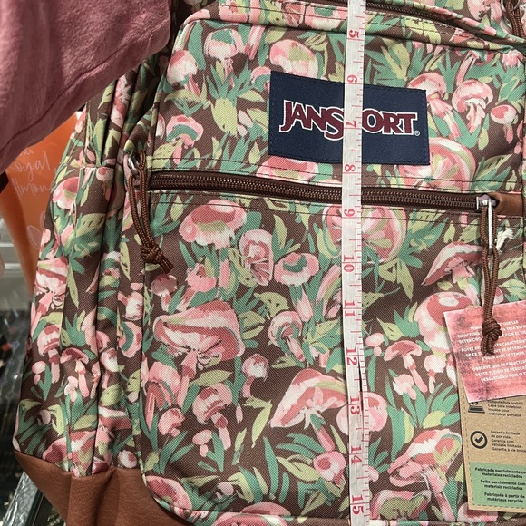 Jansport Pink and Green Floral Backpack main image 7